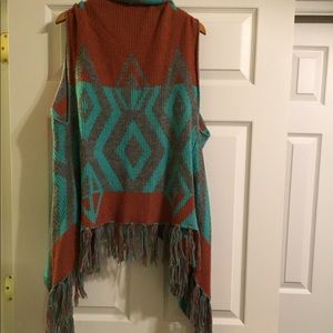 Boho bonfire vest